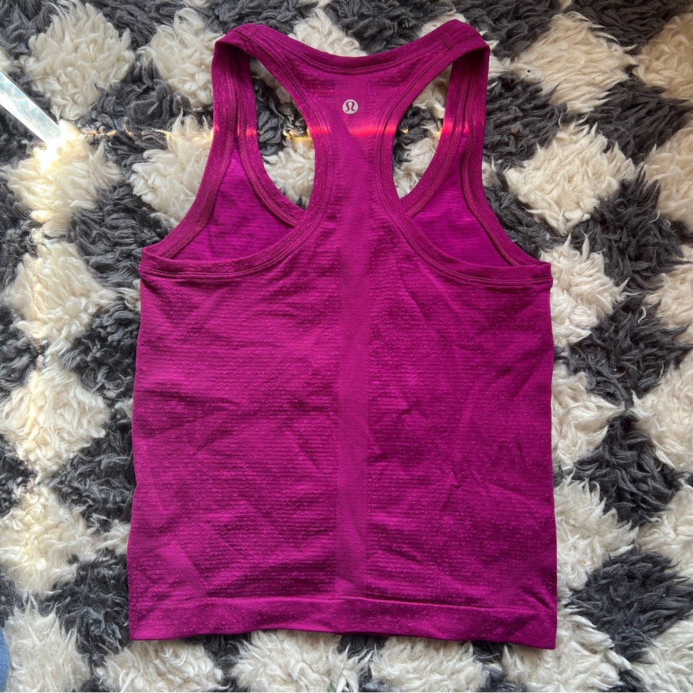 Lululemon cropped swiftly tech tank pink